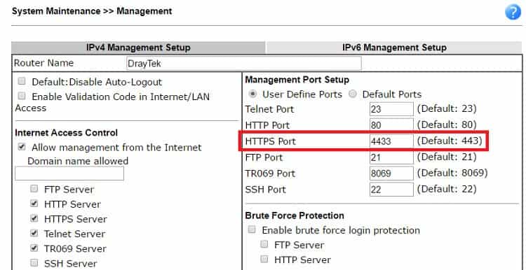 a screenshot of DrayOS System Maintenance Management settings